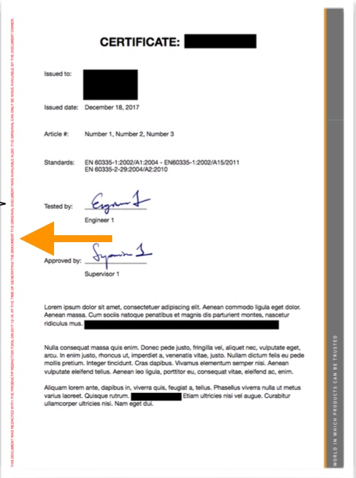 Document watermark